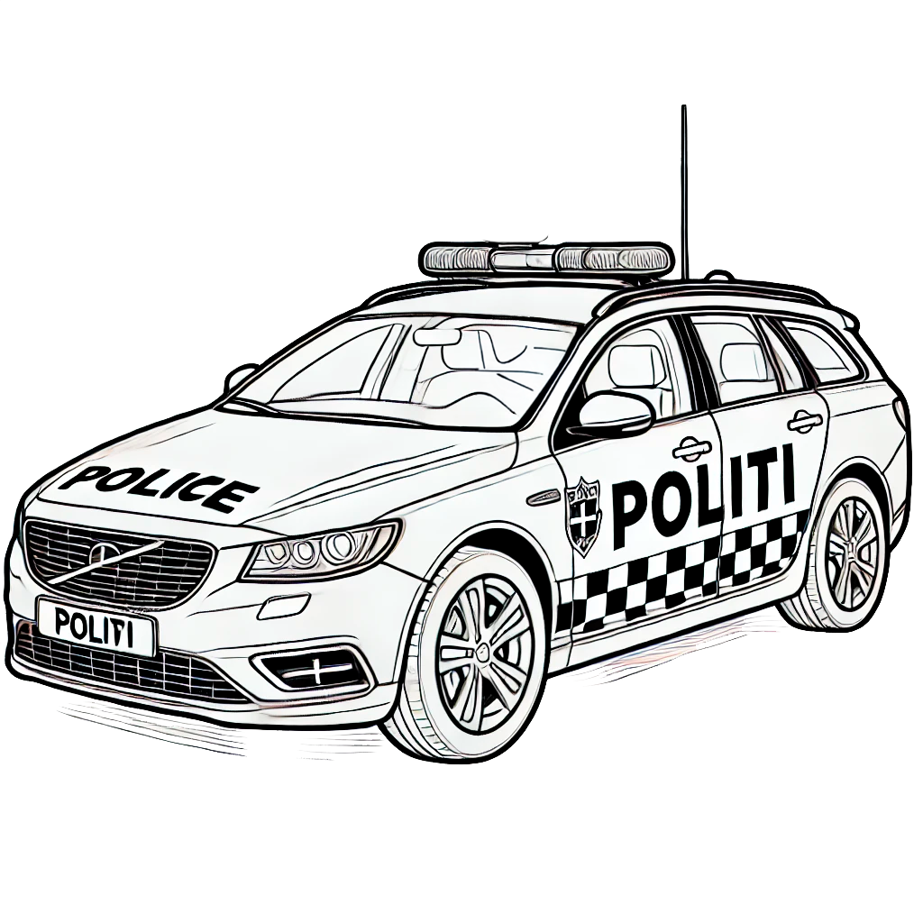 En klassisk dansk politibil