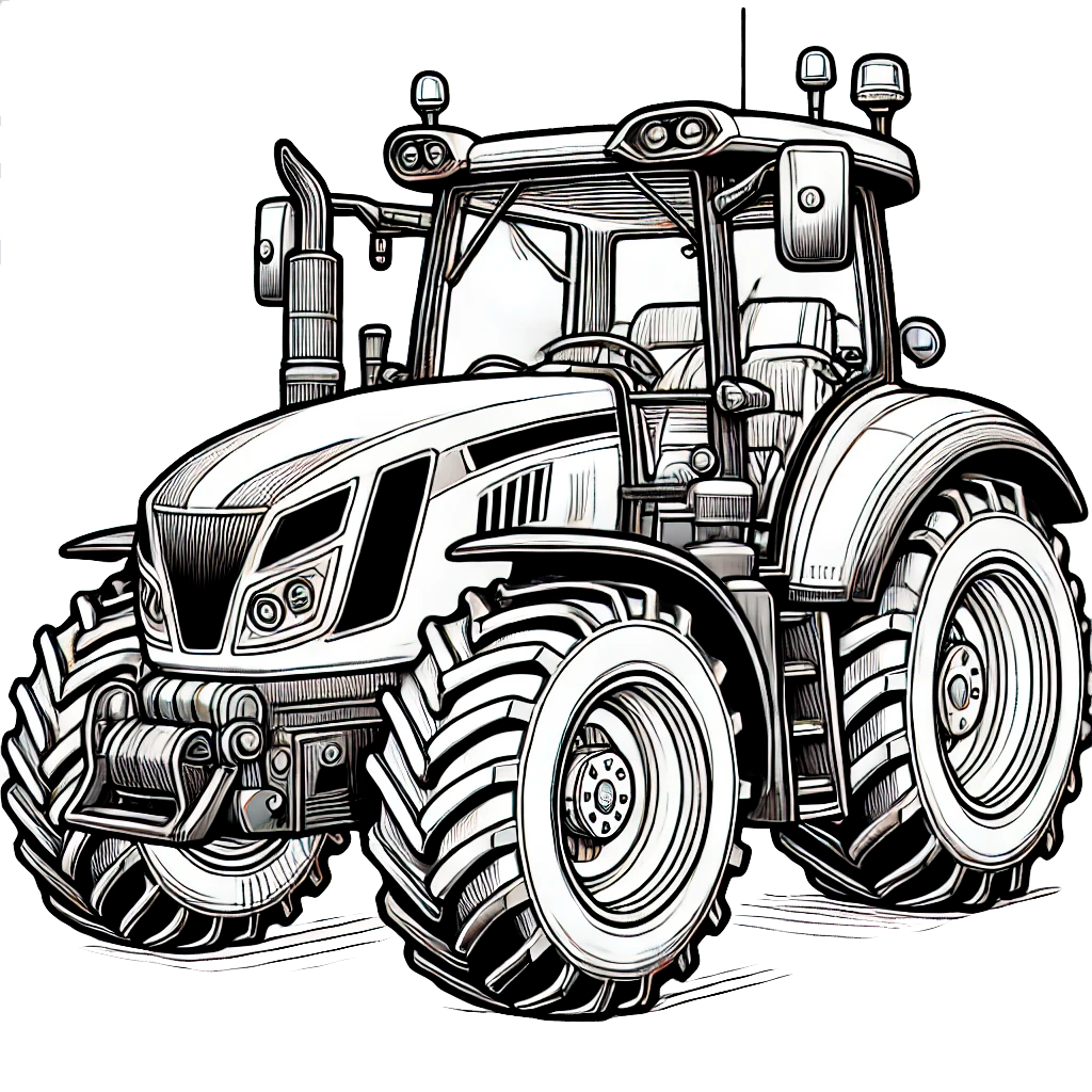 En moderne traktor